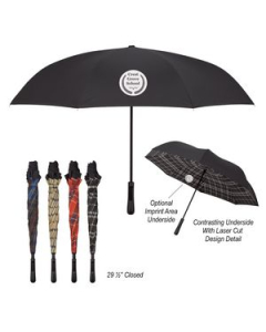 Promotional 48 Arc Tartan Inversion Umbrella