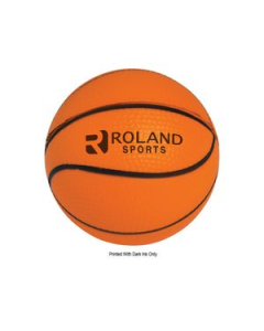 Branded Basketball Shape Stress Reliever
