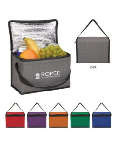 Branded Heathered Non Woven Cooler Lunch Bag