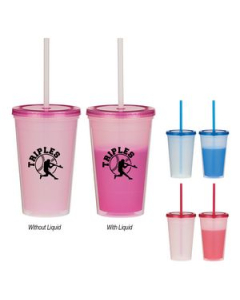 Branded 16 Oz Econo Color Changing Tumbler