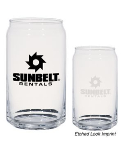 Branded 16 Oz Ale Glass Can