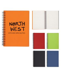 Branded Rubbery Spiral Notebook