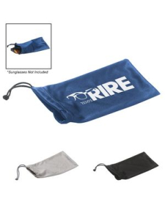 Branded Microfiber Pouch With Drawstring