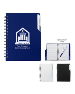 Branded Spiral Notebook With Pen