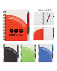 Promotional Rainbow Spiral Notebook With Pen