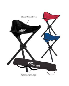 Branded Folding Tripod Stool With Carrying Bag