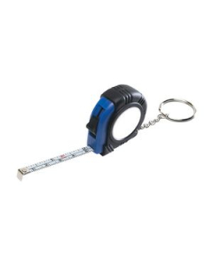 Branded Rubber Tape Measure Key Tag With Laminated Label