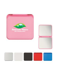 Promotional Compact Mirror With Dual Magnification