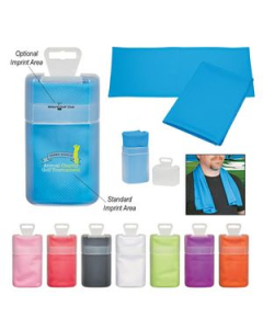 Promotional Cooling Towel In Plastic Case