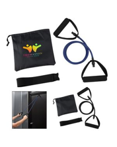 Branded Yoga Stretch Band In Carry Pouch
