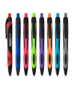 Branded Two Tone Sleek Write Rubberized Pen