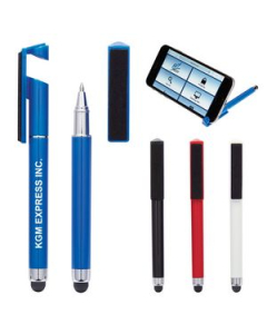 Branded Stylus Pen With Phone Stand And Screen Cleaner
