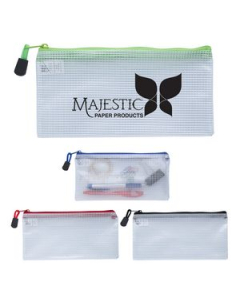 Branded Clear Zippered Pencil Pouch