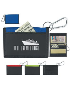 Promotional Wallet With Carabiner