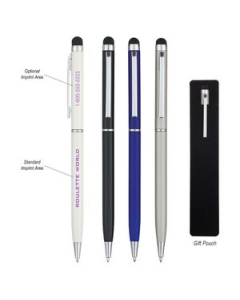 Branded Newport Pen With Stylus