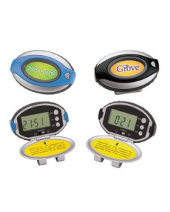 Branded Pebbly Deluxe Pedometer