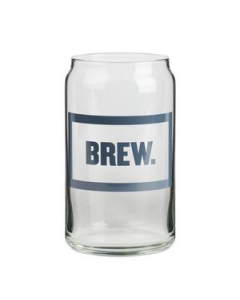 Branded Beer Can Glass
