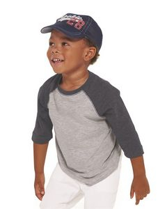 Branded Rabbit Skins Fine Jersey Toddler 34 Sleeve Baseball TShirt