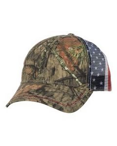 Branded Outdoor Cap American Flag Mesh Back Cap