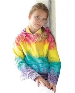 Branded MV Sport Girlsapos Courtney Burnout VNotch Sweatshirt