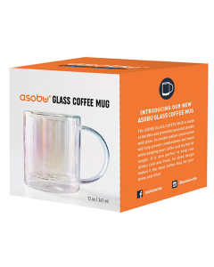 Branded ASOBU GLASS COFFEE MUG