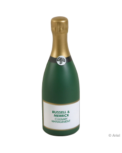 Branded Champagne Bottle Stress Reliever