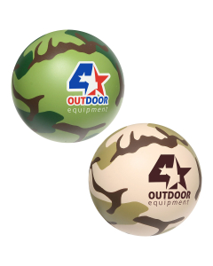 Branded Camouflage Stress Ball