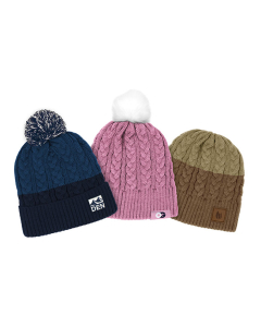 Branded Cable Knit Beanie