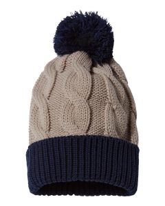 Branded Cableknit Beanie