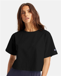 Branded Champion Women's Heritage Jersey Cropped T-Shirt