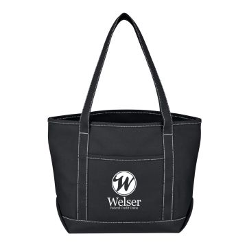 Custom Medium 24 oz. Cotton Canvas Yacht Tote Bag