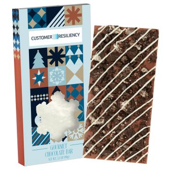 3.5 Oz. Belgian Chocolate in Snowflake Window Box