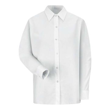 Women's Long Sleeve Specialized Pocketless Poplin Work Shirt