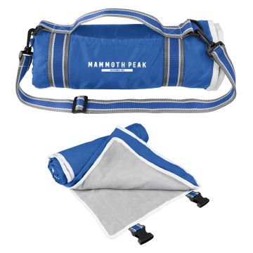 Custom Riverside Roll-Up Blanket With Carrying Handle