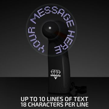 Pre-Programmed Mini Fans with LEDs