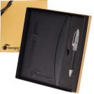 Naples Two Tone Journal and Pen Gift Set