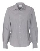 Van Heusen Women's Yarn Dyed Mini Check Long Sleeve Shirt