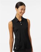 Branded Adidas Women's Ottoman Sleeveless Polo Branded Adidas Women's Ottoman Sleeveless Polo