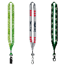 3/4" rPET Dye-Sublimated Lanyard w/ Metal Crimp & Metal Split-Ring 3/4" rPET Dye-Sublimated Lanyard w/ Metal Crimp & Metal Split-Ring