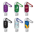 1.9 oz. Clear Sanitizer in Clear Bottle with Carabiner 1.9 oz. Clear Sanitizer in Clear Bottle with Carabiner