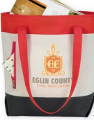 Promotional Good Value Color Zip Tote
