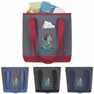 Promotional Koozie Two-Tone Lunch Time Kooler Tote Bag