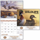 Branded Good Value Wildlife Canvas Calendar Spiral