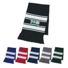 Promotional TwoTone Knit Scarf With Fringe