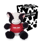 Promotional 6 Cuddly Cow With Custom Box"