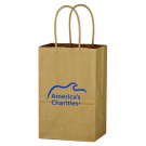 Branded Kraft Paper Brown Shopping Bag  514 x 814""