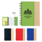 Branded Spiral Notebook With Sticky Notes And Flags