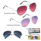 Branded Ocean Gradient Aviator Sunglasses