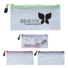 Branded Clear Zippered Pencil Pouch