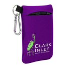 Promotional Large Neoprene Mobile Accessory Holder with Carabiner